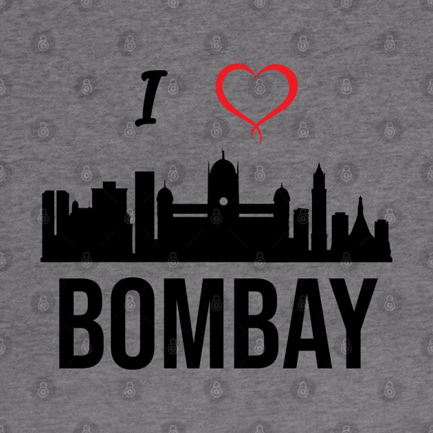 I love Mumbai or Bombay India by alltheprints